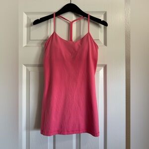 Coral Pink Lululemon Power Y Tank